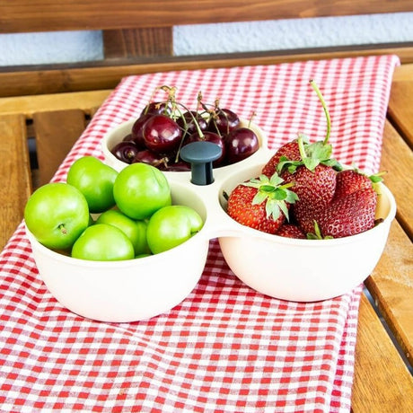 3-Division Snack Serving Bowl