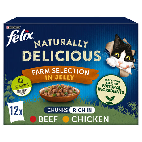 Felix Farm Selection Jelly 1+ 85g (Pack of 48)