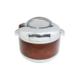 4 Ltr Chocolate+Silver Hotpot