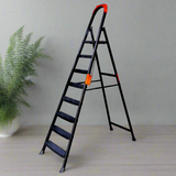 Metal Step Ladder 8 Steps Black