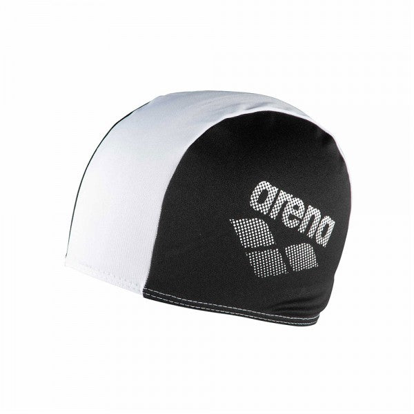 Arena Polyester Swimming Cap Junior Black White