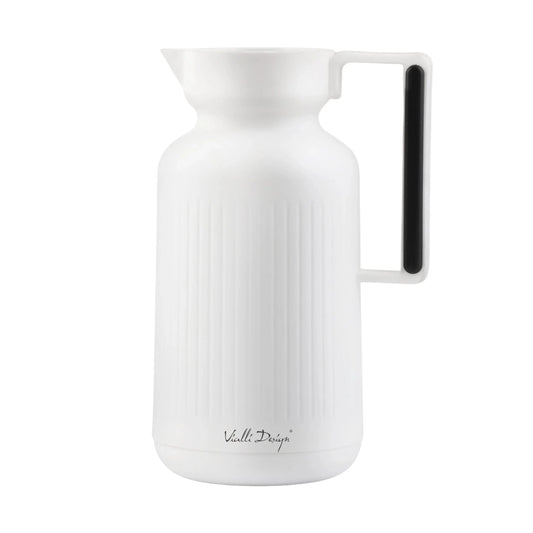 Thermos With Glass Inner 1l White