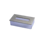 Plastic Tissue Box White With Wooden Lid