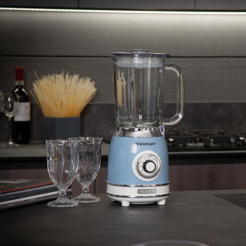 Blender Vintage Glass Blue 1000W