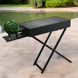 BBQ Grill With Blower Black