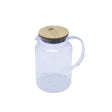 Glass Tea Pot With Wooden Lid 1L