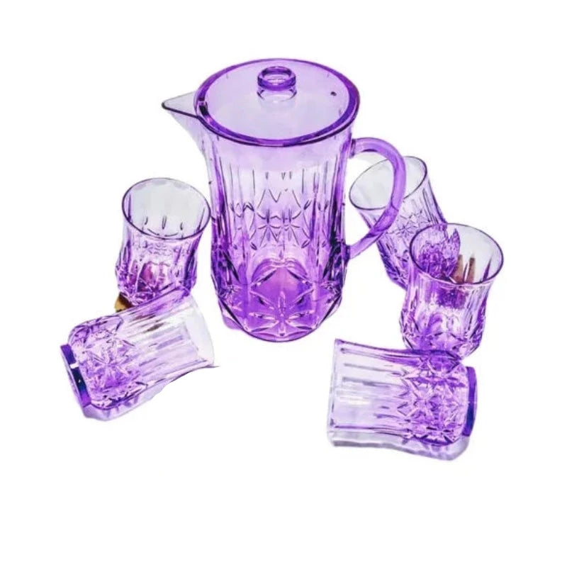 Acrlylic Water Jug & Glass Set (7pcs Set)