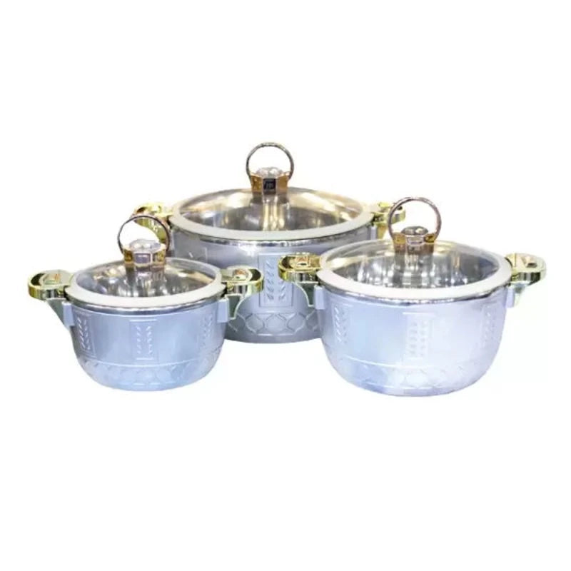 Hotpot Set Silver & Gold (Set of 3)