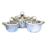 Hotpot Set Silver & Gold (Set of 3)