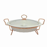 Round Burner Dish With Stand 14.5"