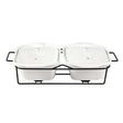 2 In 1 Rectangular Burner Dish