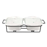 2 In 1 Rectangular Burner Dish