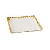 Brilliant Square Plate Golden 8"