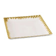 Brilliant Square Plate Golden 10"