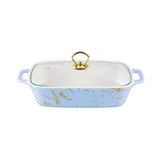 Rectangular Burner Dish With Lid 12"