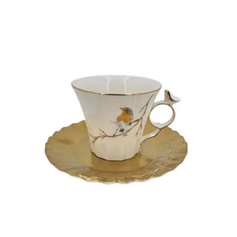 Bird Cup & Saucer (Set Of 6)