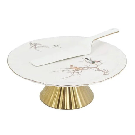 Bird Cake Dish With Lifter