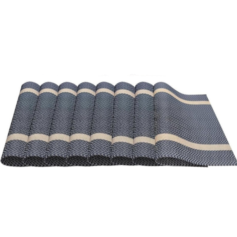 PVC Table Place Mats-Blue Weaves