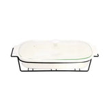 Rectangle Dish With Stand 12"