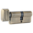 Euro Profile 6 Pin Key & Cylinder Polish Brass