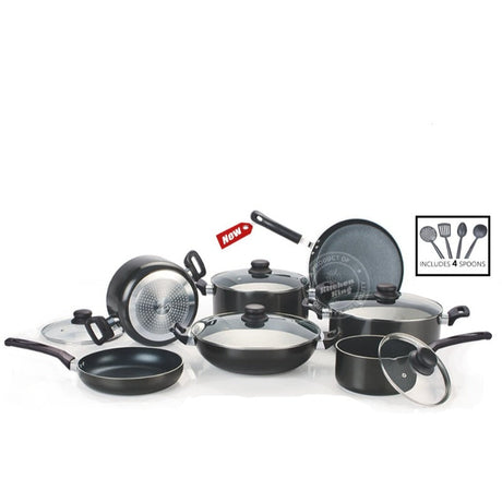 Carnivo Cookware Set 16Pcs Black