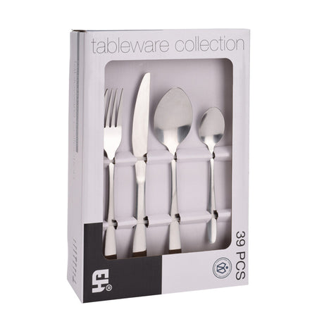 Cutlery Set Silver (Set of 39 Pcs)