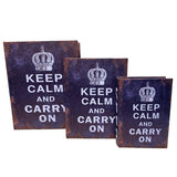 Decorative Book Storage Box Keep Calm (Set of 3)