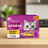 Whiskas Sachet Poultry Feast Jelly 7+ 85gm