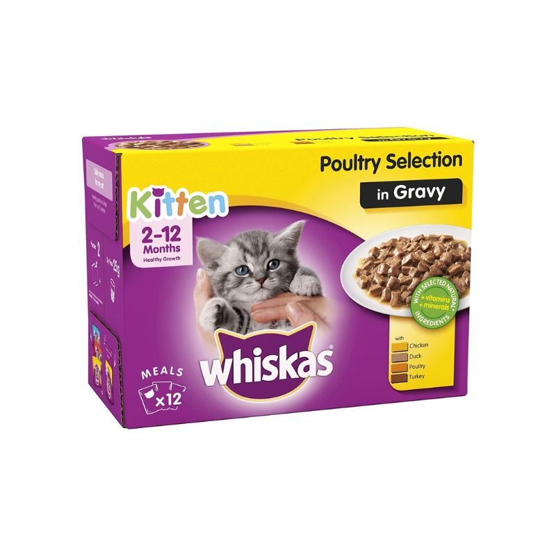 Whiskas Sachet Kitten Poultry Selection Gravy 85gm