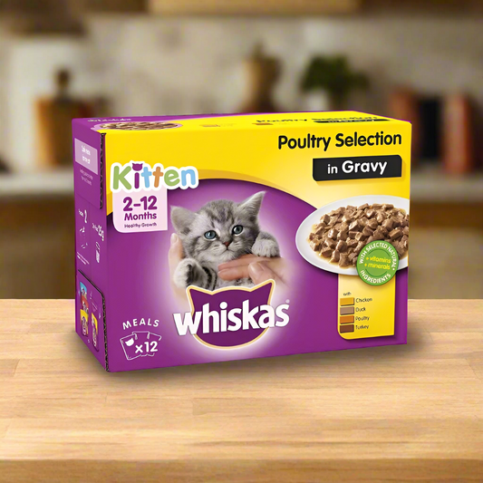 Whiskas Sachet Kitten Poultry Selection Gravy 85gm