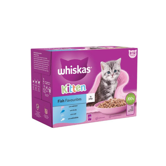 Whiskas Sahcet Kitten Fish Favorites Jelly 85gm