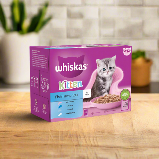 Whiskas Sahcet Kitten Fish Favorites Jelly 85gm