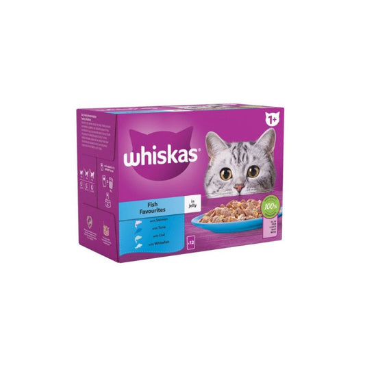 Whiskas Sachet Fish Favorites Jelly 1+ 85gm