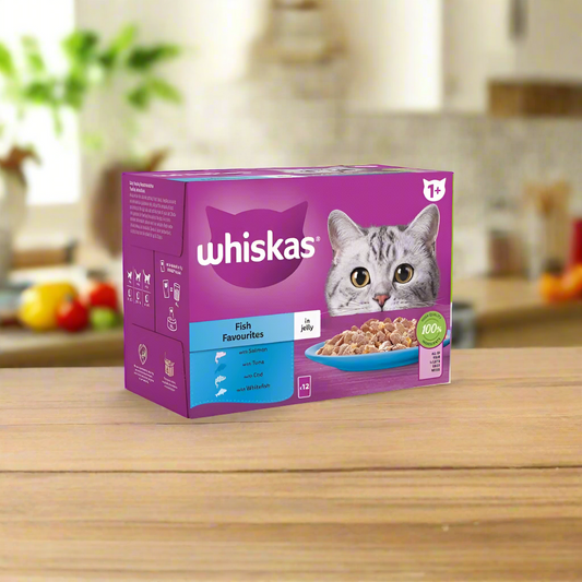 Whiskas Sachet Fish Favorites Jelly 1+ 85gm