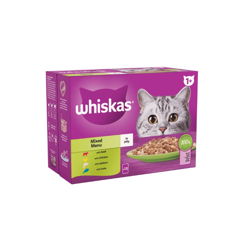 Whiskas Sachet Mixed Menu Jelly 1+ 85gm