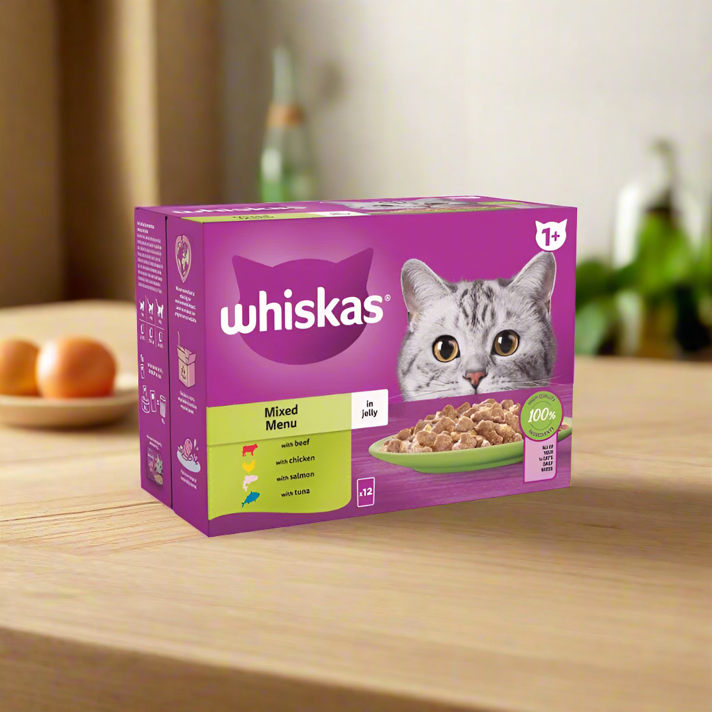 Whiskas Sachet Mixed Menu Jelly 1+ 85gm