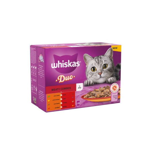 Whiskas Sachet Duo Meaty Jelly 1+ 85gm (Pack of 48)