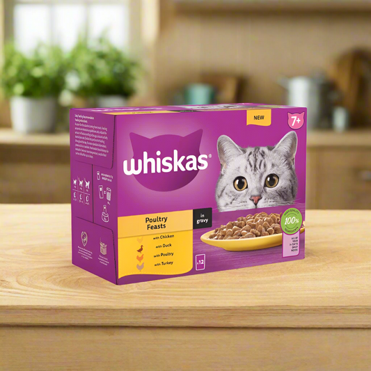 Whiskas Sachet Poultry Feast Gravy 7+ 85gm