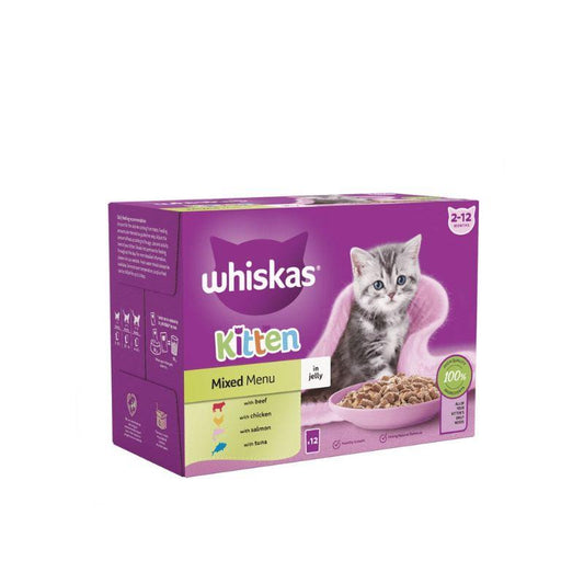 Whiskas Sachet Mixed Menu Jelly 7+ 85gm