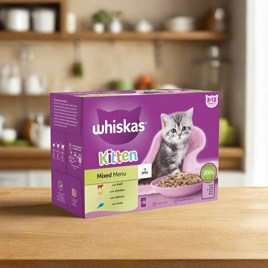 Whiskas Sachet Mixed Menu Jelly 7+ 85gm