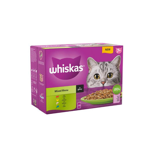 Whiskas Sachet Mixed Menu Gravy 7+ 85gm