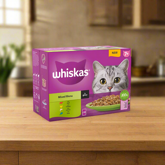 Whiskas Sachet Mixed Menu Gravy 7+ 85gm