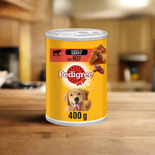 Pedigree Tin Beef Gravy 400gm (Pack of 12)