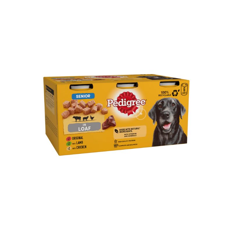 Pedigree Tin Mix Selection Loaf 400gm (Pack of 6)