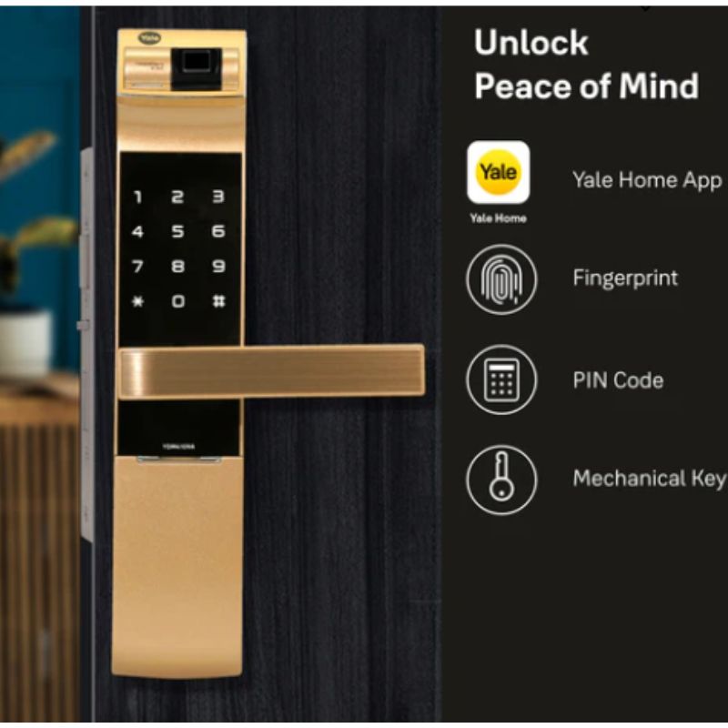 Yale Biometric Smart Lock Gold