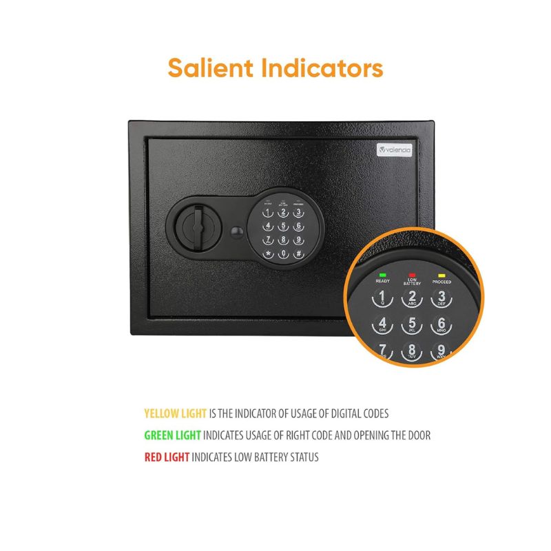 Electronic Digital Security Safe Medium