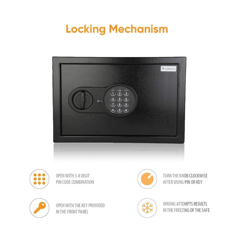 Electronic Digital Security Safe Medium