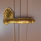 Door Handle Antique Brass Gold