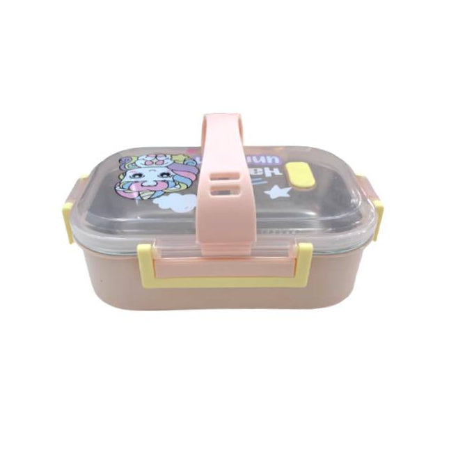 Double Layer Lunch Box Pink 700ml