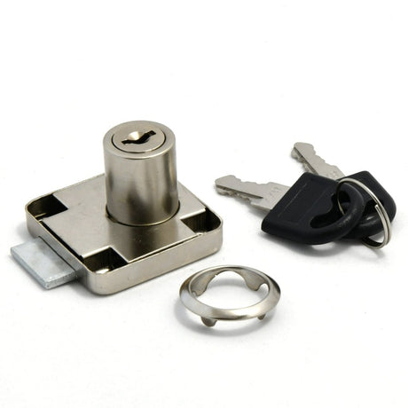 Drawer Lock Nickel 22mm